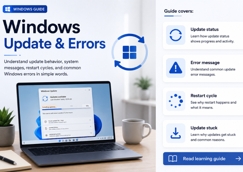 Why Windows Updates Get Stuck or Show Errors
